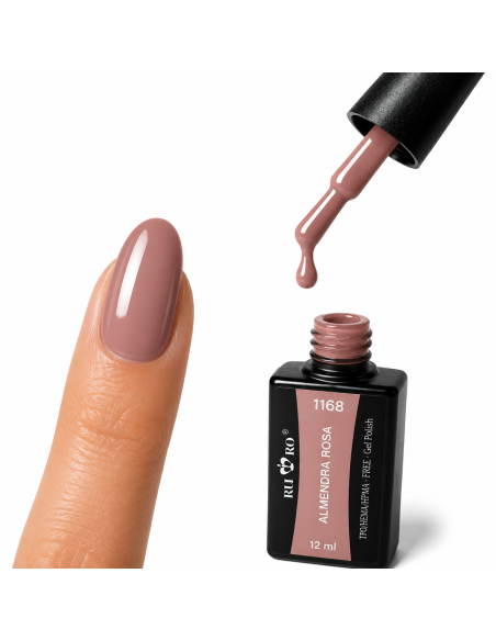 Esmalte Semipermanente Profesional  1168 ALMENDRA ROSA Ru-Ro Nails