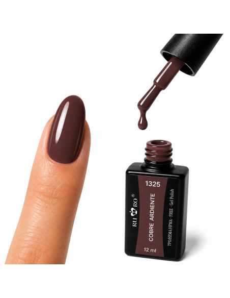 Esmalte Semipermanente Profesional  1325 COBRE ARDIENTE  Ru-Ro Nails
