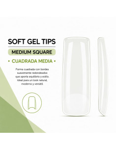 copy of Soft Gel Tips Long Coffin Bailarina 440 uds – RU-RO 2
