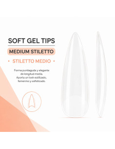 copy of Soft Gel Tips Long Coffin Bailarina 440 uds – RU-RO 2