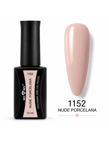 Esmalte semipermanente Nude Porcelana 1152 RU-RO 12 ml