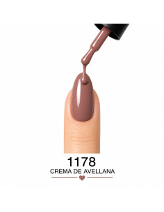 Esmalte semipermanente Crema de Avellana 1178 RU-RO 12 ml 2