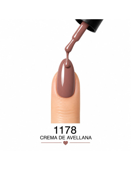 Esmalte Semipermanente Crema de Avellana 1178 – Gel Polish 12 ml RU-RO
