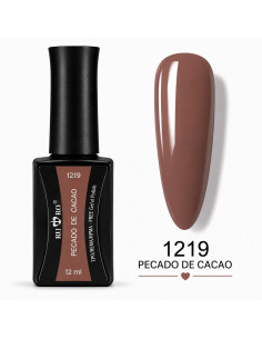 Esmalte semipermanente marrón cacao Pecado de Cacao 1219 RU-RO