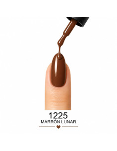 Esmalte semipermanente Marrón Lunar 1225 RU-RO Gel Polish 12 ml 2