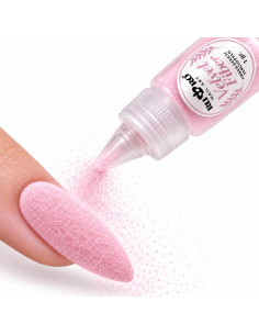 Velvet Fiber rosa suave RU-RO Nails fibra efecto terciopelo para decoración de uñas 2