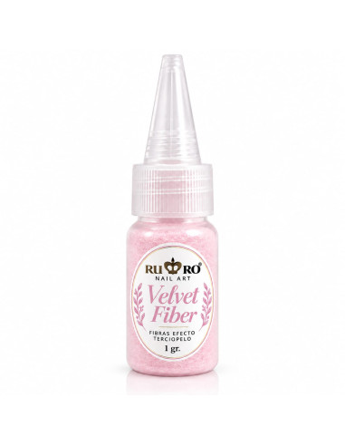 Velvet Fiber Rosa Suave RU-RO Nails 1 g – Fibra...