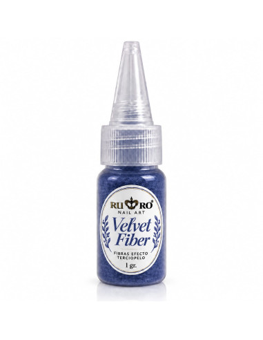 Velvet Fiber Azul Marino RU-RO Nails 1 g –...
