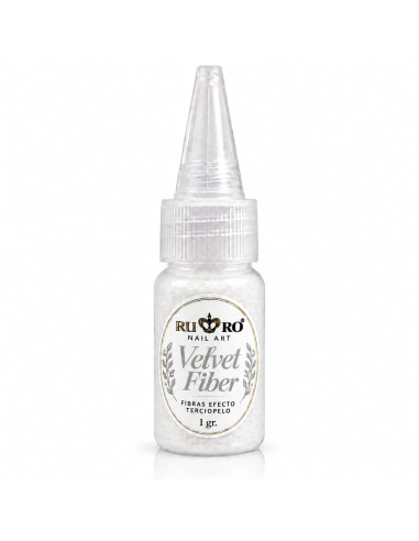 Velvet Fiber Blanco RU-RO Nails 1 g – Fibra...