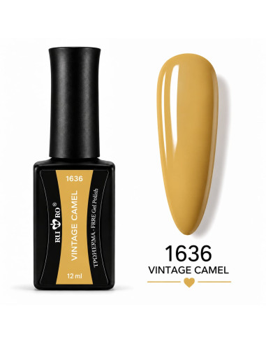 Esmalte semipermanente camel RU-RO Nails 1636 Vintage Camel 12 ml