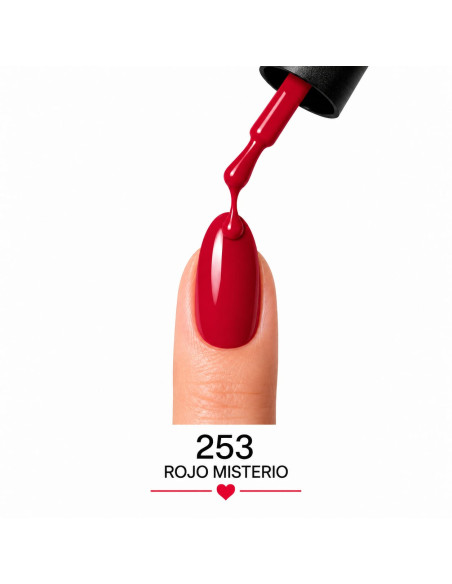 Esmalte Semipermanente 253 Rojo Misterio RU-RO Nails 12 ml