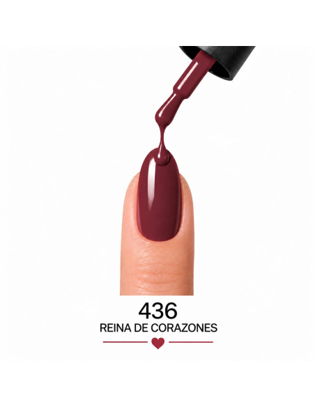 Esmalte Semipermanente 436 Reina de Corazones RU-RO Nails 12 ml
