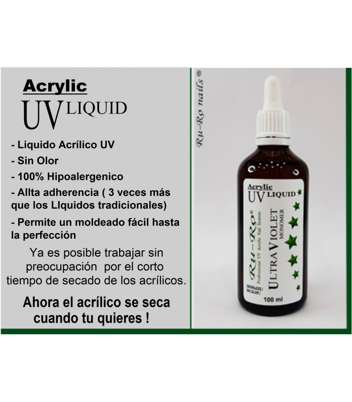 liquido acrílico uv 100ml