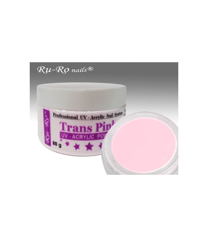 polvo acrilico uv rosa translucido 80g